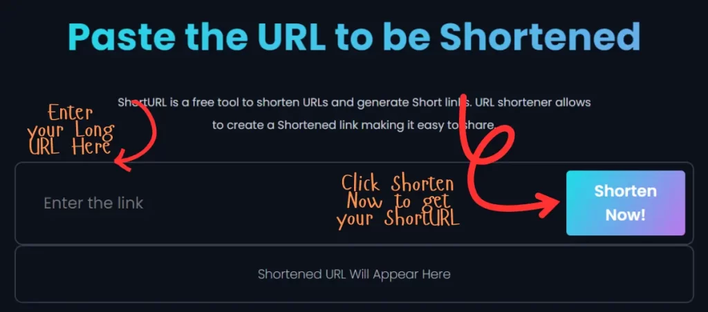 Shorturl user guide